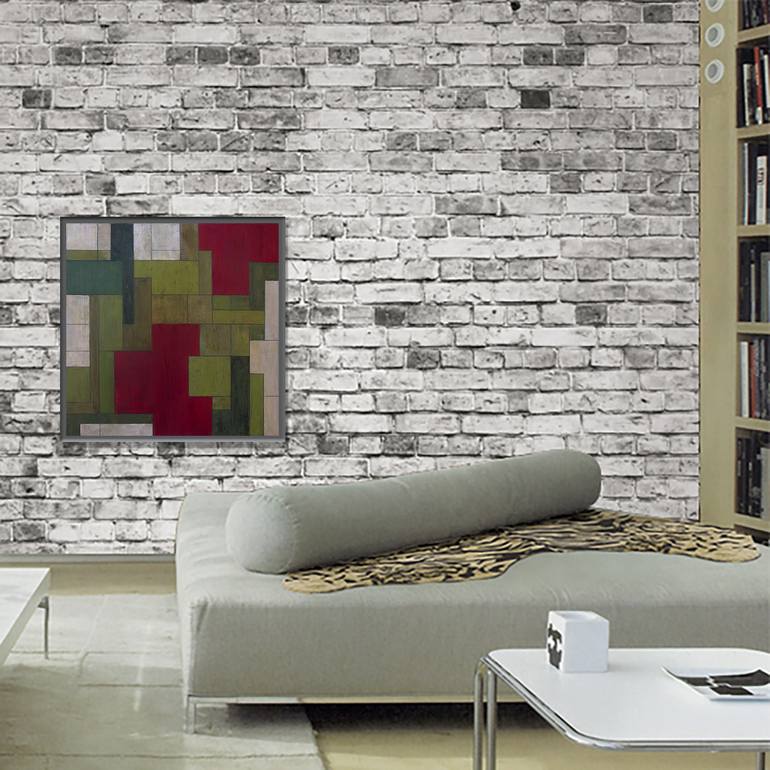 Original Modernism Abstract Painting by Stephen Cimini