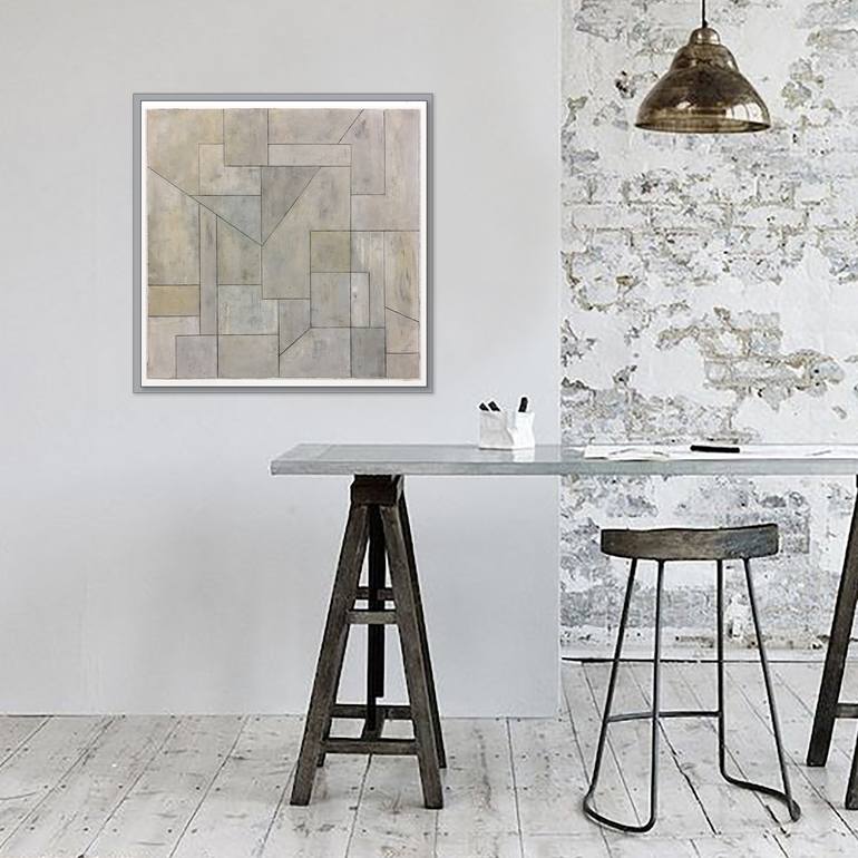 Original Abstract Geometric Painting by Stephen Cimini