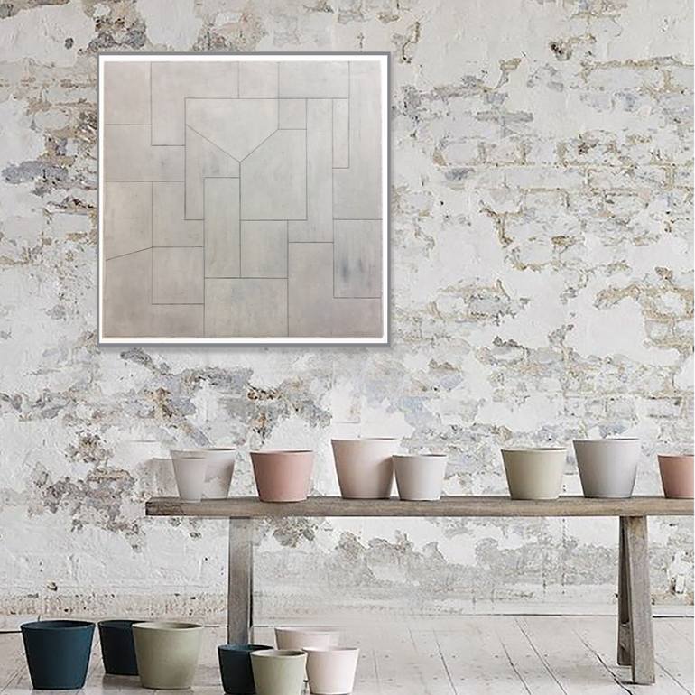 Original Abstract Geometric Painting by Stephen Cimini