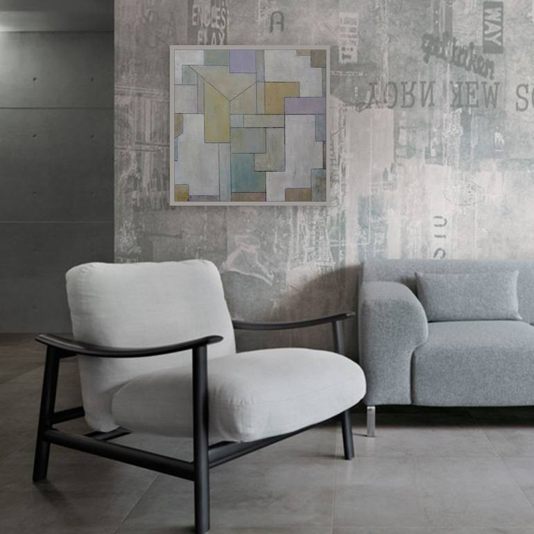 Original Abstract Geometric Painting by Stephen Cimini