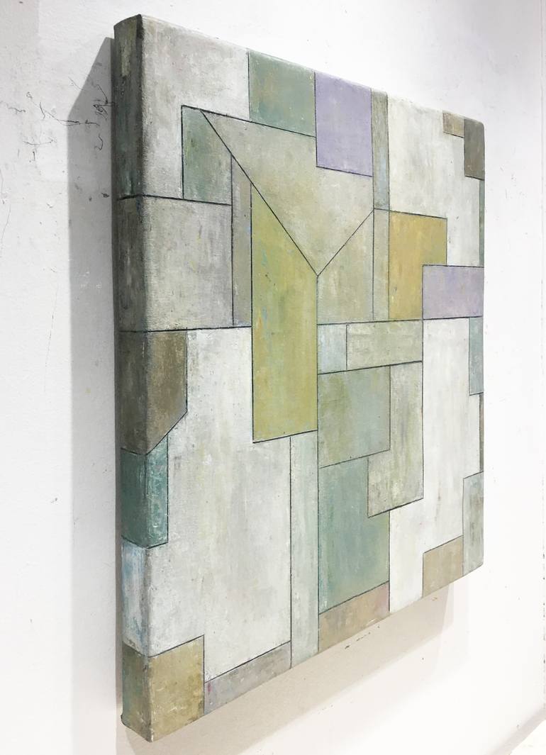 Original Abstract Geometric Painting by Stephen Cimini