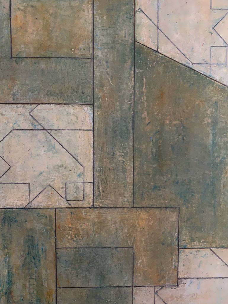 Original Abstract Geometric Painting by Stephen Cimini