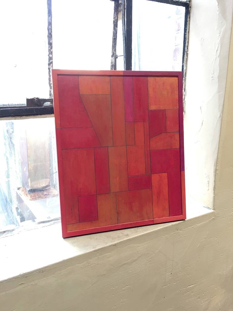 Original Abstract Geometric Painting by Stephen Cimini