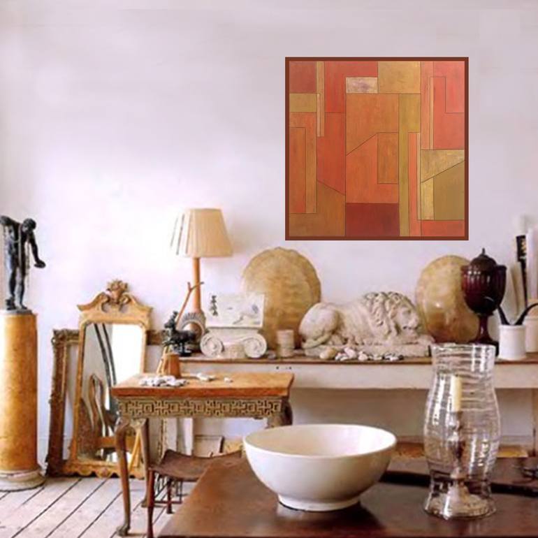 Original Geometric Painting by stephen cimini