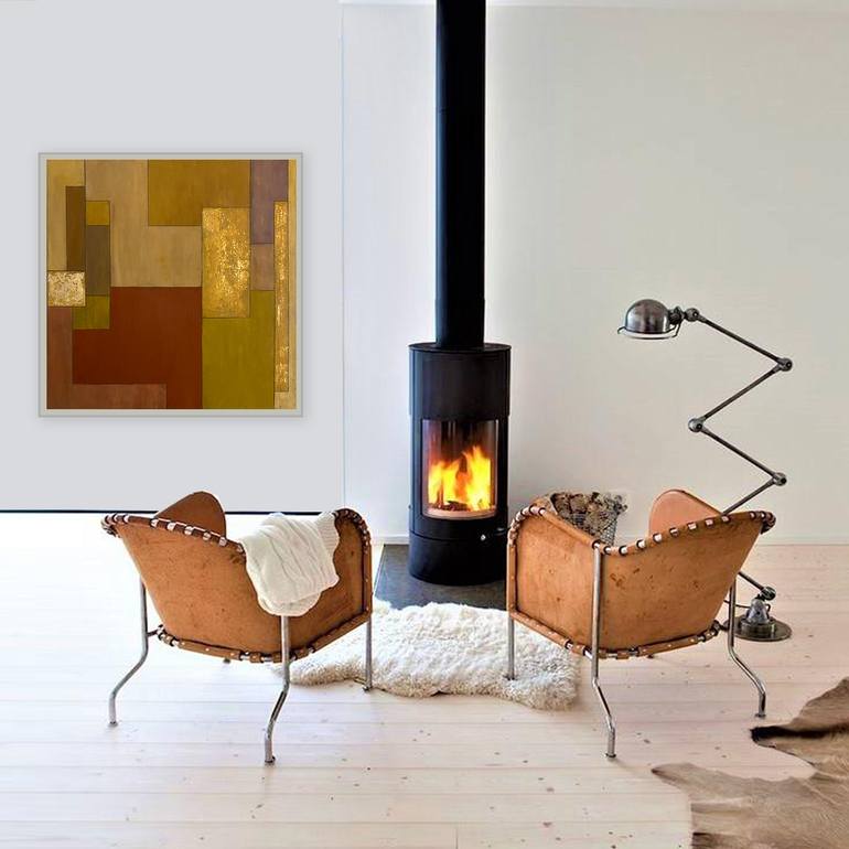 Original Abstract Geometric Painting by Stephen Cimini