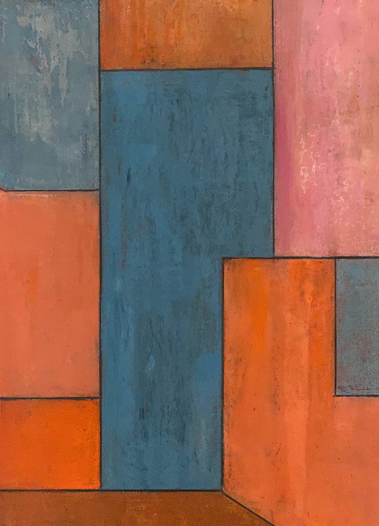 Original Abstract Geometric Painting by Stephen Cimini