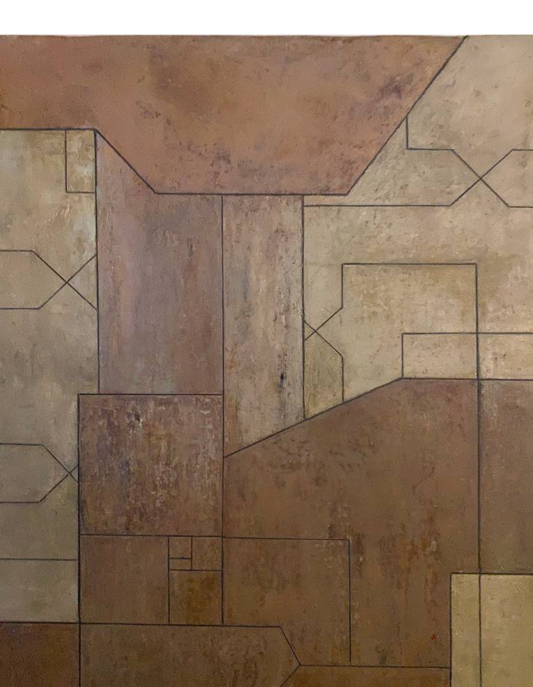 Original Abstract Geometric Painting by Stephen Cimini