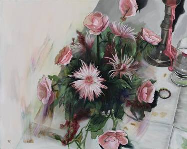 Original Floral Paintings by Trine Churchill