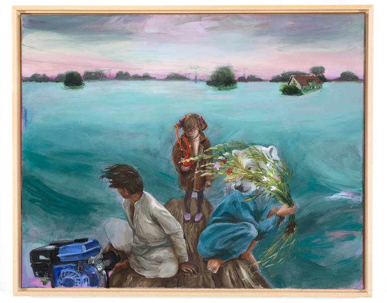 Original Contemporary Seascape Painting by Trine Churchill