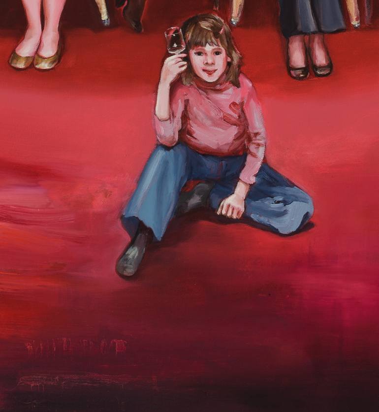 Original Figurative People Painting by Trine Churchill