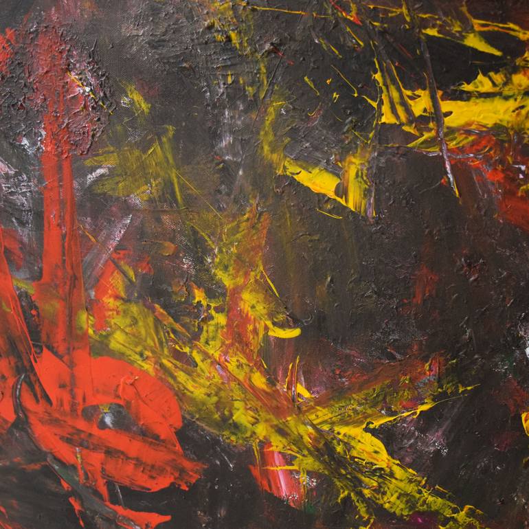 Original Abstract Expressionism Abstract Painting by Ramzi Karanouh