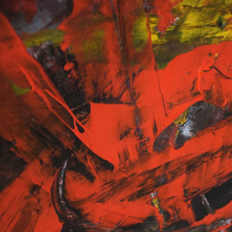 Original Abstract Expressionism Abstract Painting by Ramzi Karanouh