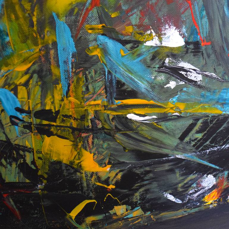 Original Abstract Expressionism Abstract Painting by Ramzi Karanouh