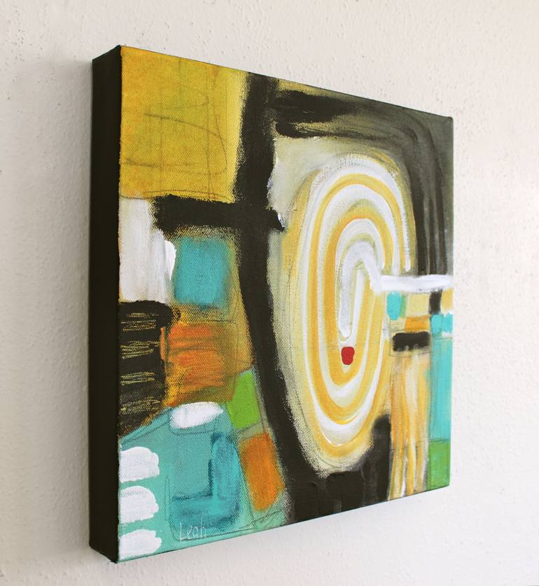 Original Abstract Expressionism Abstract Painting by Leah Fitts