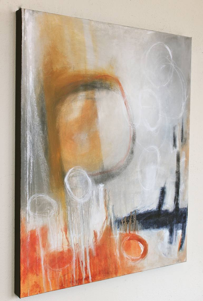 Original Abstract Expressionism Abstract Painting by Leah Fitts