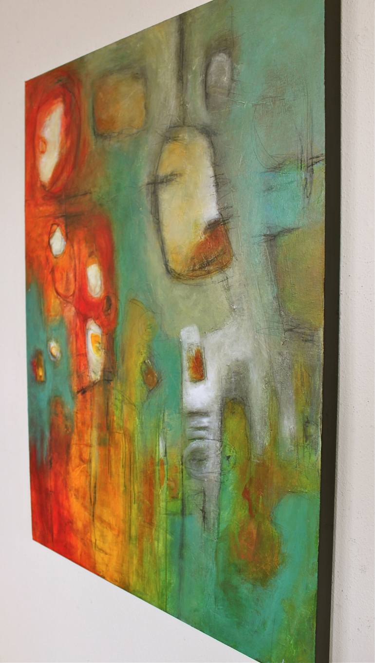 Original Abstract Expressionism Abstract Painting by Leah Fitts