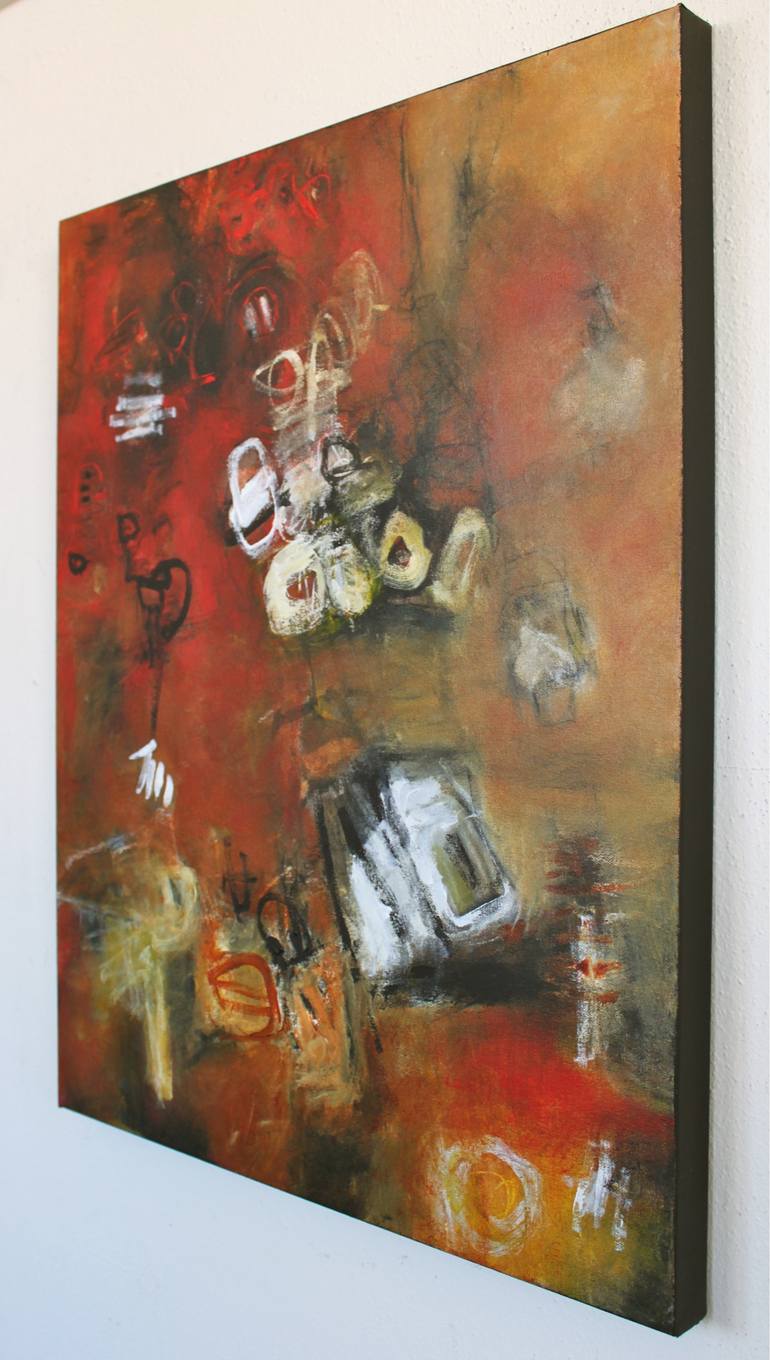 Original Abstract Expressionism Abstract Painting by Leah Fitts