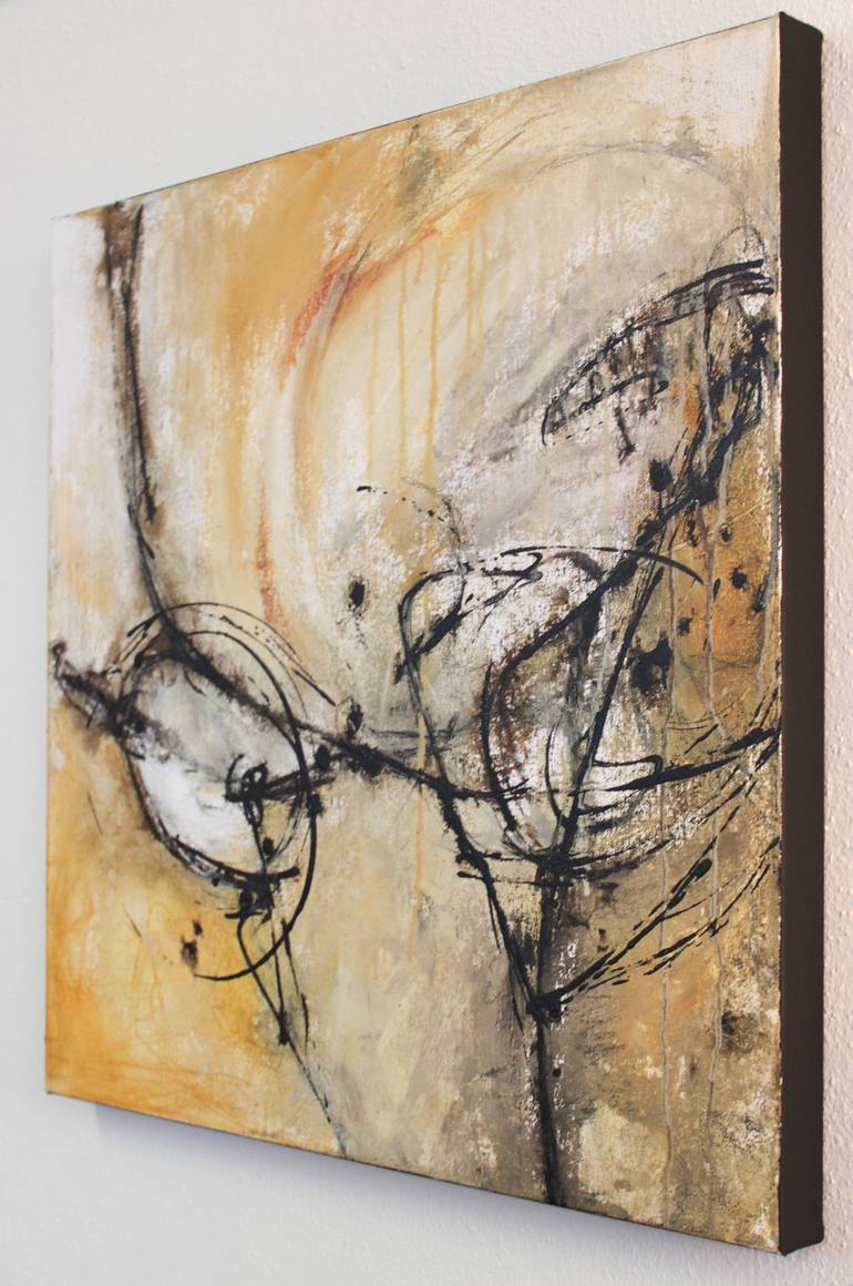 Original Abstract Expressionism Abstract Painting by Leah Fitts