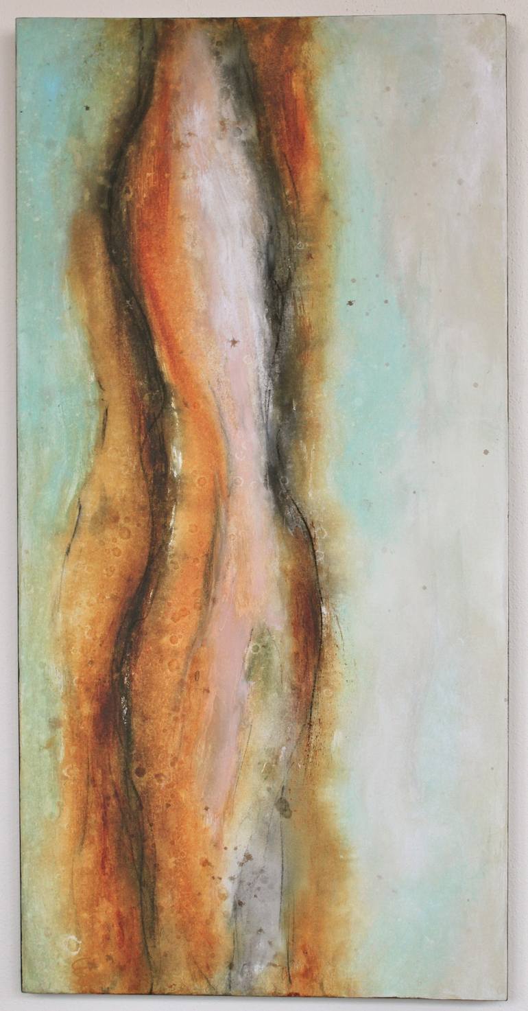 Original Abstract Expressionism Abstract Painting by Leah Fitts