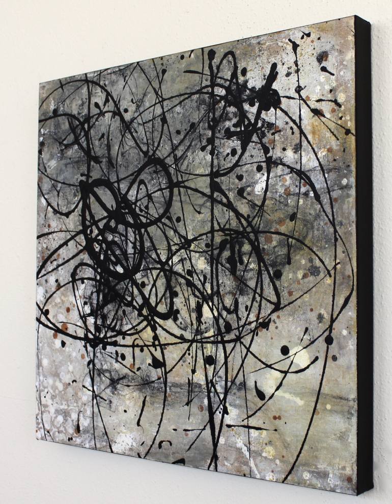 Original Abstract Expressionism Abstract Painting by Leah Fitts