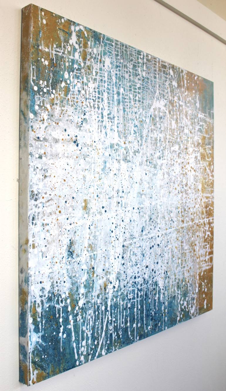 Original Abstract Expressionism Abstract Painting by Leah Fitts