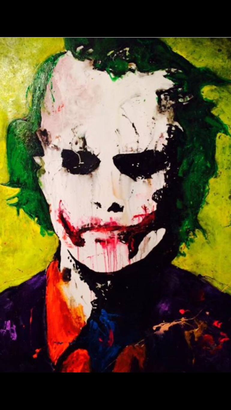 Joker and Violet art print for sale