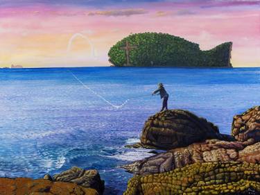 Print of Surrealism Seascape Paintings by Soon Papan