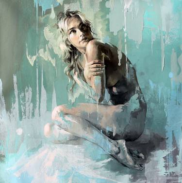 Original Figurative Women Paintings by Jonas Kunickas