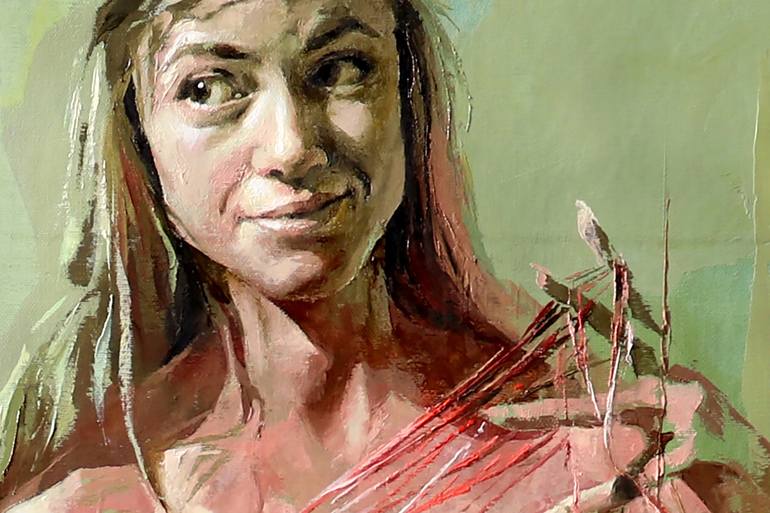 Original Contemporary Women Painting by Jonas Kunickas