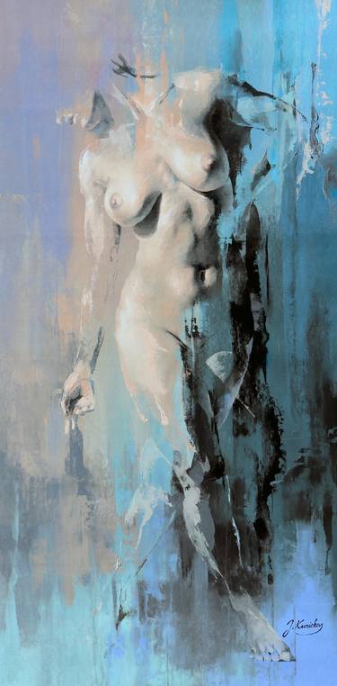 Original Figurative Nude Paintings by Jonas Kunickas