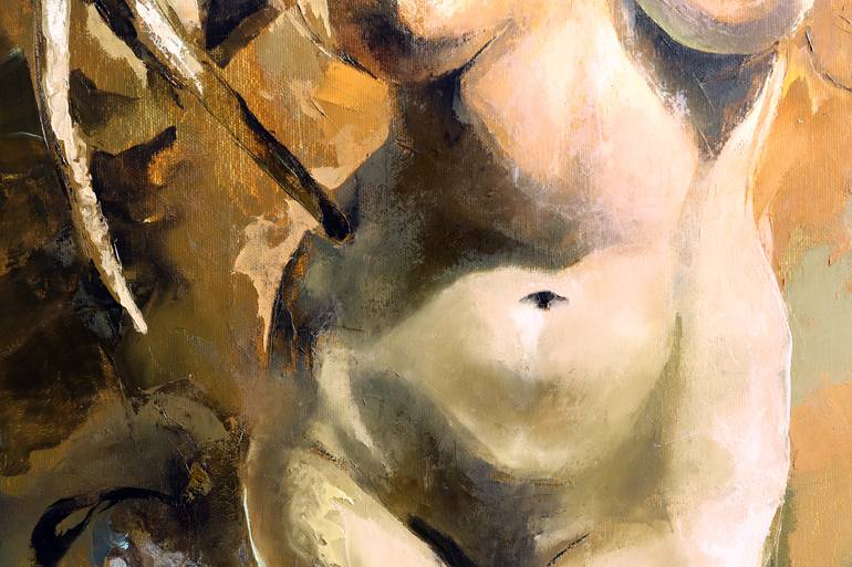 Original Figurative Nude Painting by Jonas Kunickas