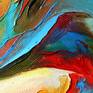 Figurative palette knife oil painting with deep physical texture. Covered in shiny polish - ready to hang.
My paint strokes are welcoming you to join the journey I am in to discover a beauty of a human body!