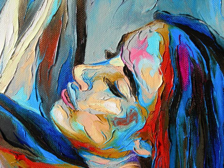 Original Figurative Nude Painting by Jonas Kunickas