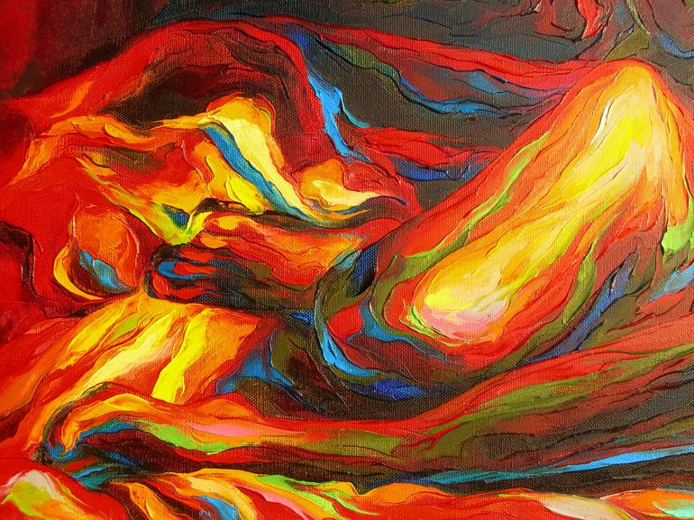 Original Nude Painting by Jonas Kunickas