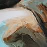 Ready to hang figurative palette knife oil painting by Jonas Kunickas. Deep physical texture - seen in close-up pictures.
Painting captures a young nude woman wearing fur coat.