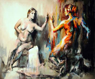 Original Realism Nude Paintings by Jonas Kunickas