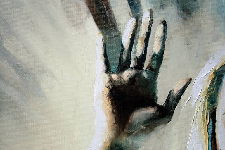 Original Expressionism Nude Painting by Jonas Kunickas