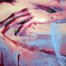 Ready to hang figurative palette knife oil painting by Jonas Kunickas.