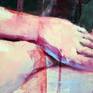 Ready to hang figurative palette knife oil painting by Jonas Kunickas.