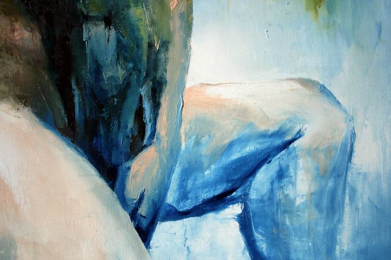Original Realism Nude Painting by Jonas Kunickas
