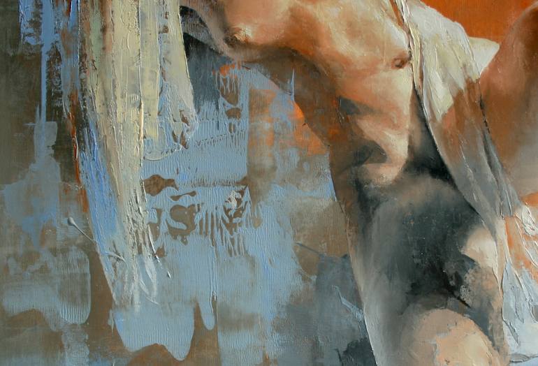 Original Figurative Nude Painting by Jonas Kunickas