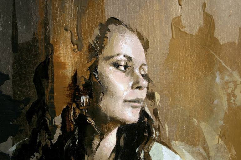 Original Figurative Women Painting by Jonas Kunickas