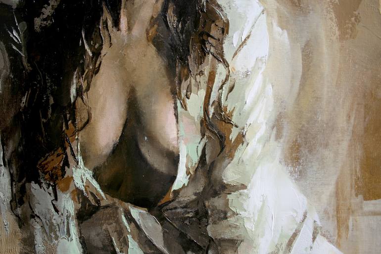 Original Figurative Women Painting by Jonas Kunickas