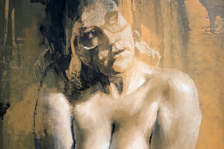 Original Nude Painting by Jonas Kunickas