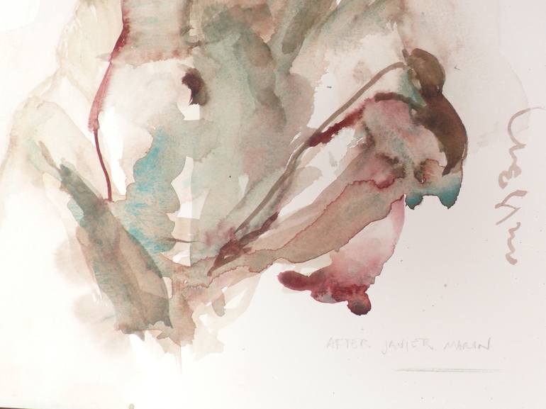 Original Figurative Nude Painting by Michele Bajona