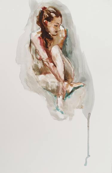 Original Figurative Nude Paintings by Michele Bajona
