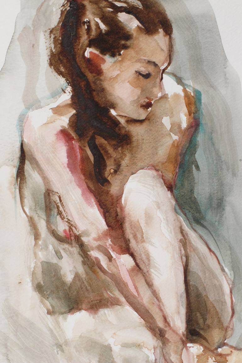 Original Nude Painting by Michele Bajona