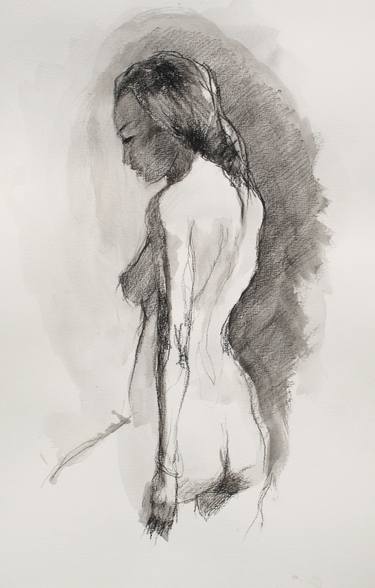 Print of Nude Drawings by Michele Bajona