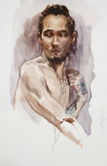 Print of Men Paintings by Michele Bajona
