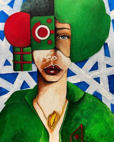 Print of Cubism Women Paintings by Ali Sengul